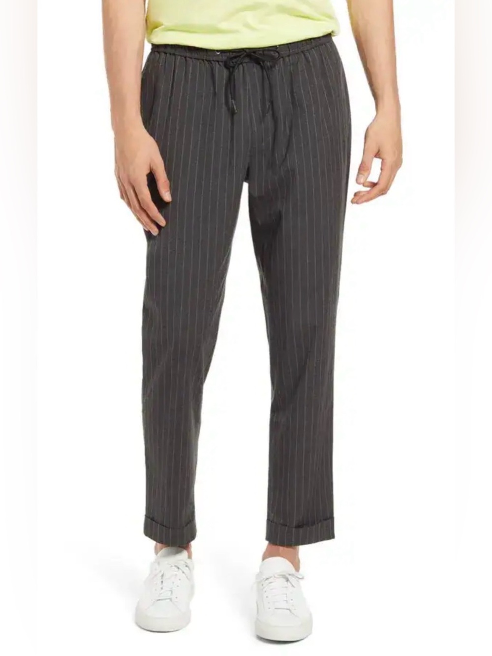 Men’s Open Edit Pinstripe Drawstring Pants